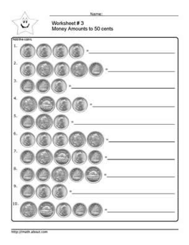 12 Best Images of Printable Money Worksheets Printable Adding Money