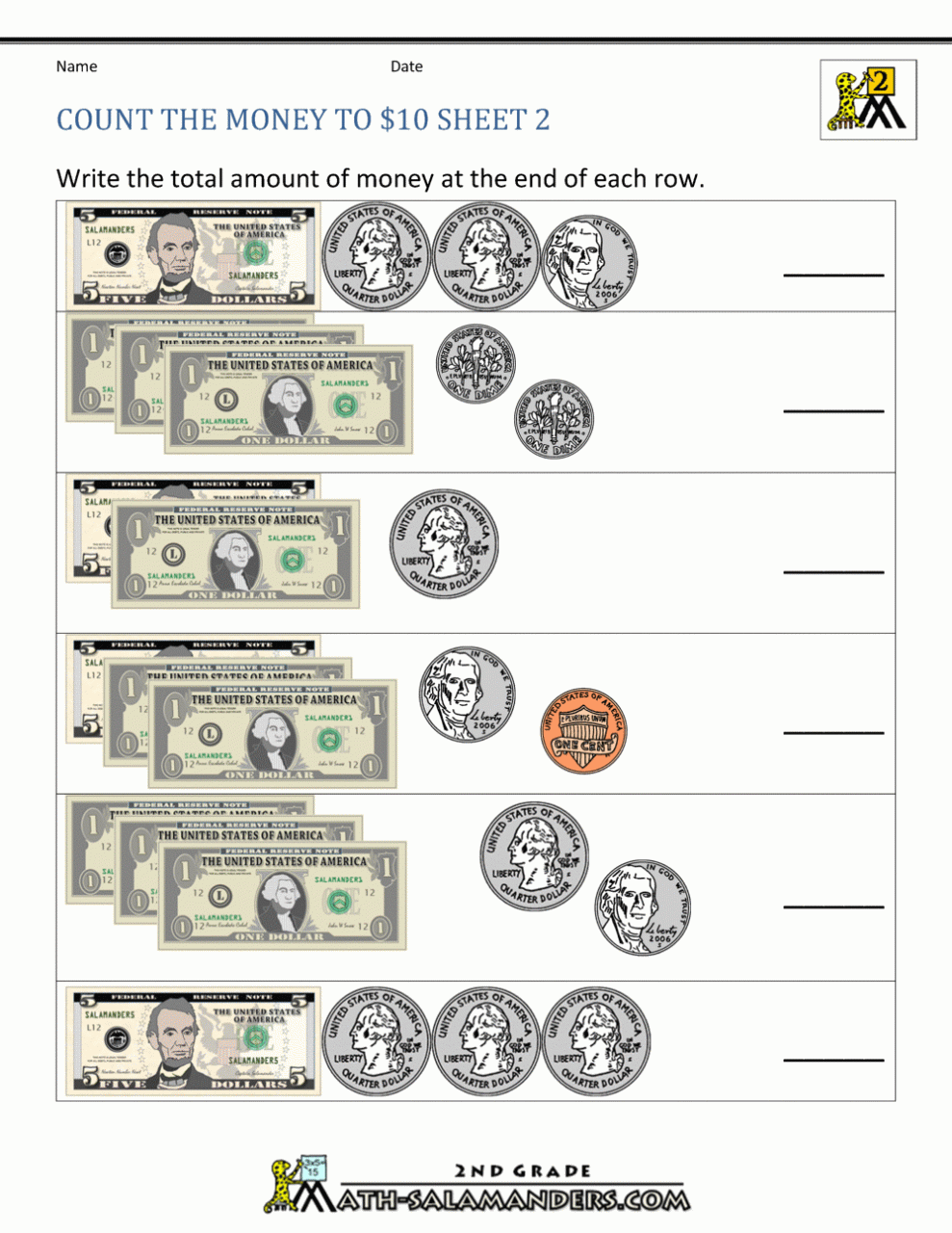 Counting money worksheets 2nd grade printable work from home in pcmc area