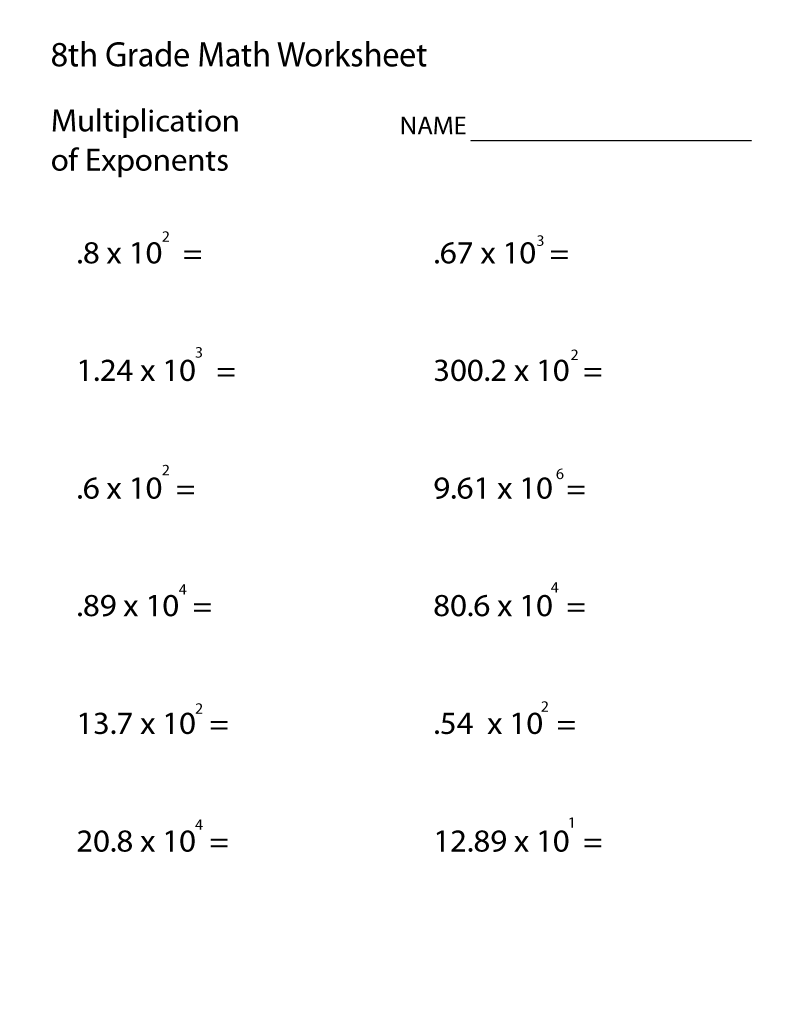 Year 8 Maths Worksheets With Answers Thekidsworksheet