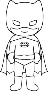 Bat Superhero Kids Coloring Page Batman coloring