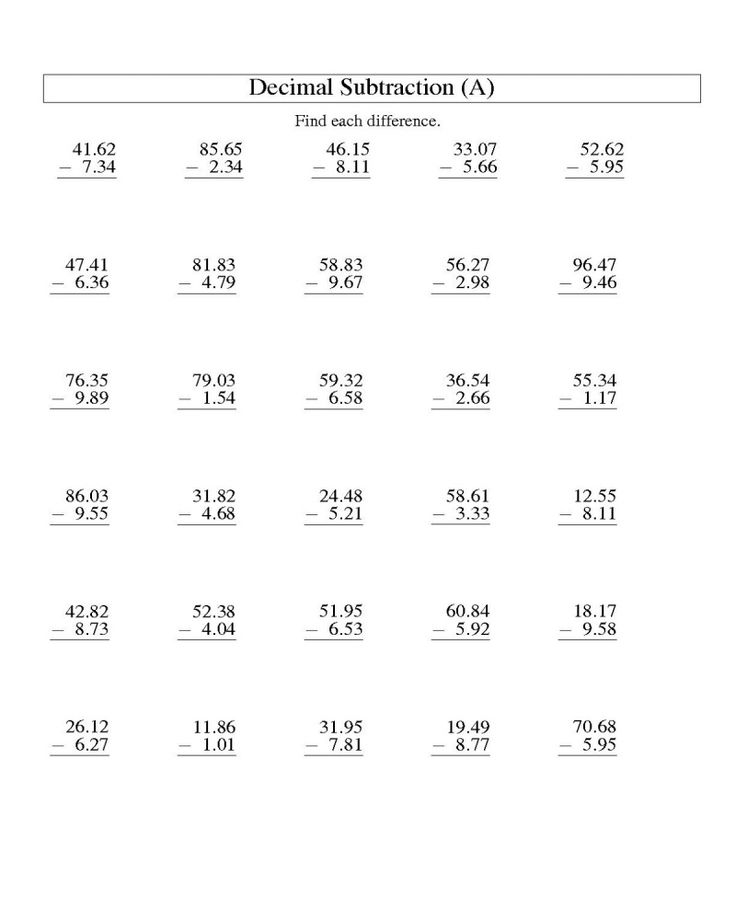 Free Multiplication Worksheets For 5Th Graders