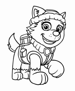 28 Everest Paw Patrol Coloring Page in 2020 Paw patrol coloring pages