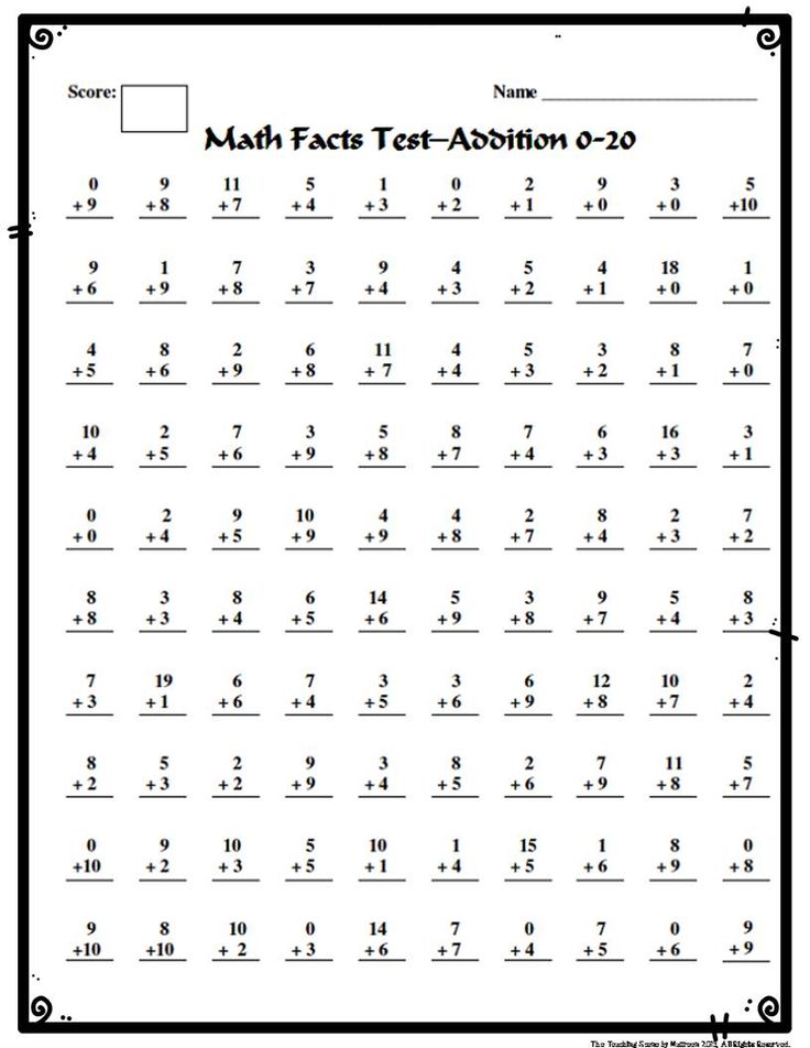Simple Math Worksheets Addition And Subtraction