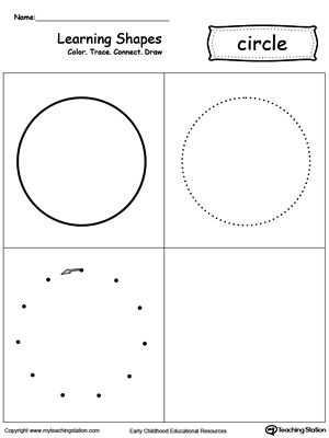 Learning Shapes Worksheets Free