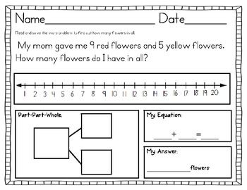 Addition And Subtraction Word Problems First Grade