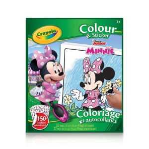 Crayola 30373940 Minnie Mouse Color & Sticker Book