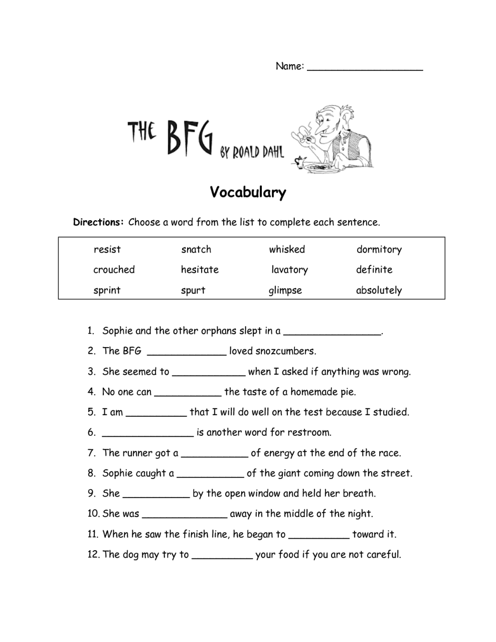 Vocabulary 3rd Grade English Worksheets