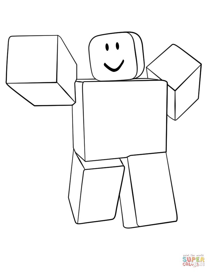 Roblox Coloring Pages Noob