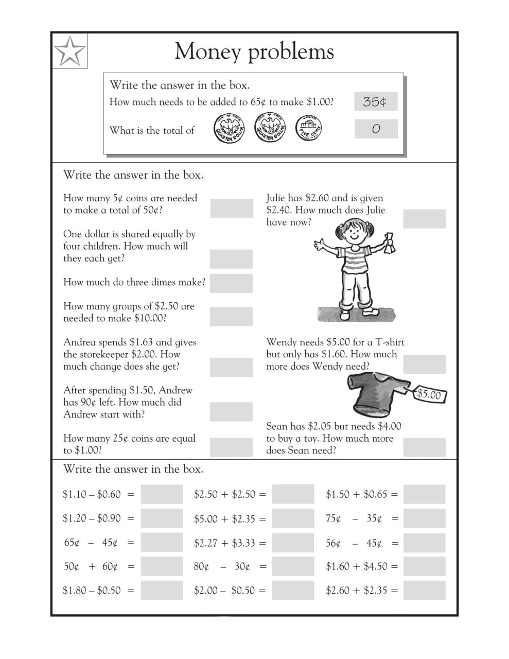 3Rd Grade Math Worksheets Multiplication Word Problems