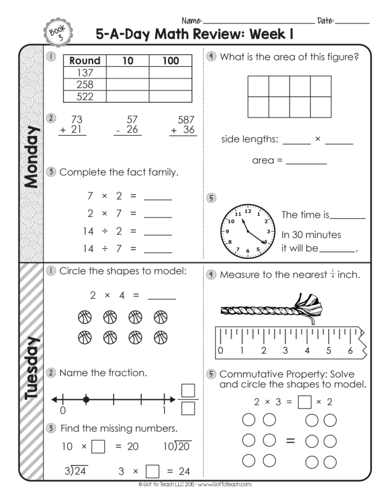 Worksheets Maths Grade 3