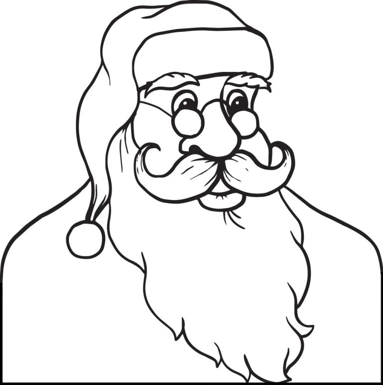 Santa Coloring Pages For Toddlers