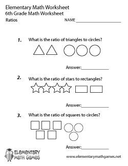 Maths Worksheets For Grade 6 Ratio And Proportion