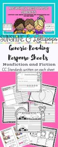 First Grade Reading Comprehension Worksheets Reading response