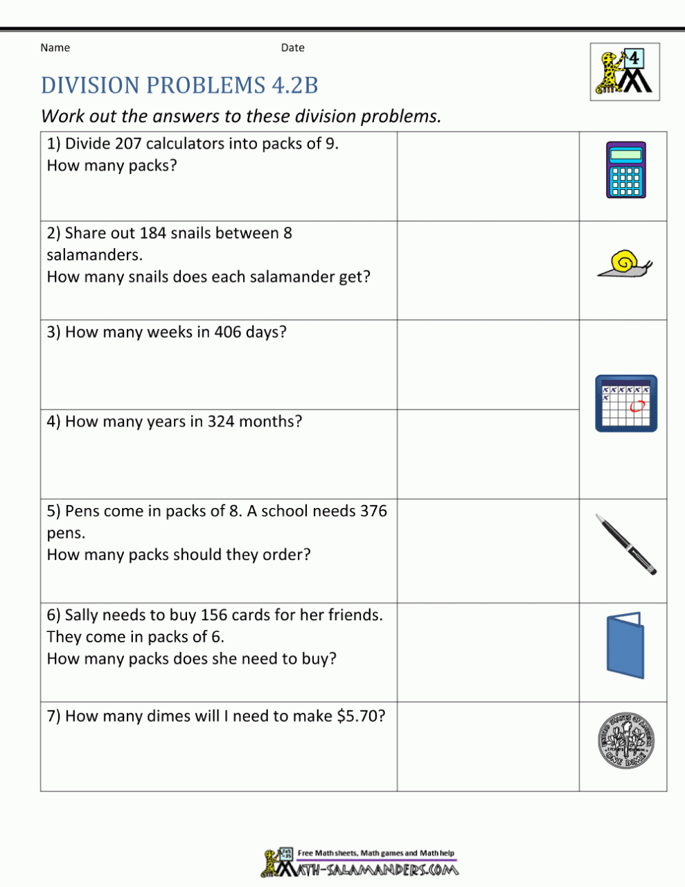 Division Word Problems Worksheets Grade 4 Pdf Step By Step Worksheet