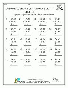 Multiplication Worksheets 4Th Grade