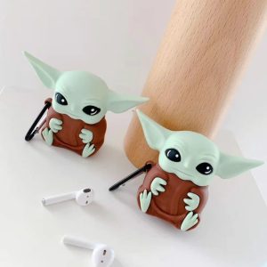 Baby Yoda Airpods Case Protective Cover with Keychain Compatible with