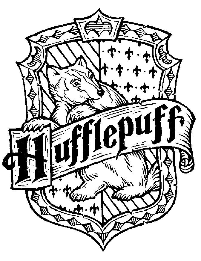 Harry Potter Coloring Pages Hufflepuff