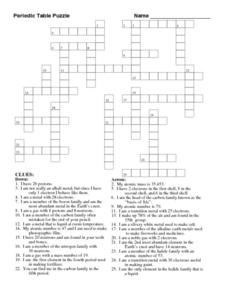 Worksheet Puzzle Answer Key Pdf Periodic Table Puzzle Answers