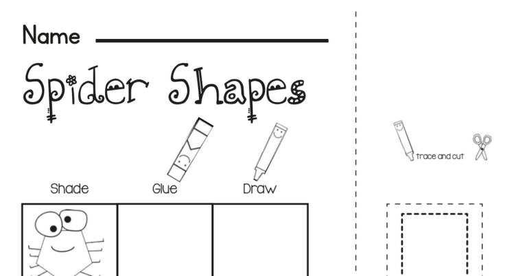 Cutting Shapes Worksheets Pdf