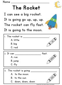 Kindergarten Reading Comprehension and Decodable CVC Word Phonics