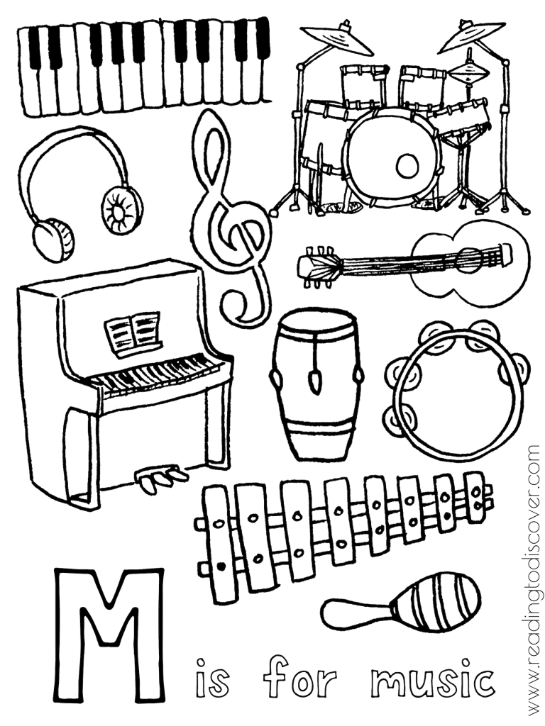Music Worksheets Coloring