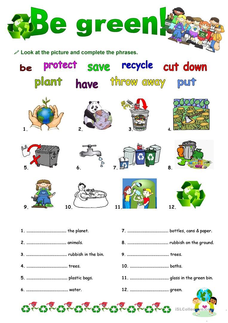 English Esl Worksheets For Kids