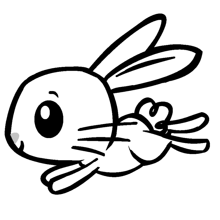 Bunny Coloring Pages Cute
