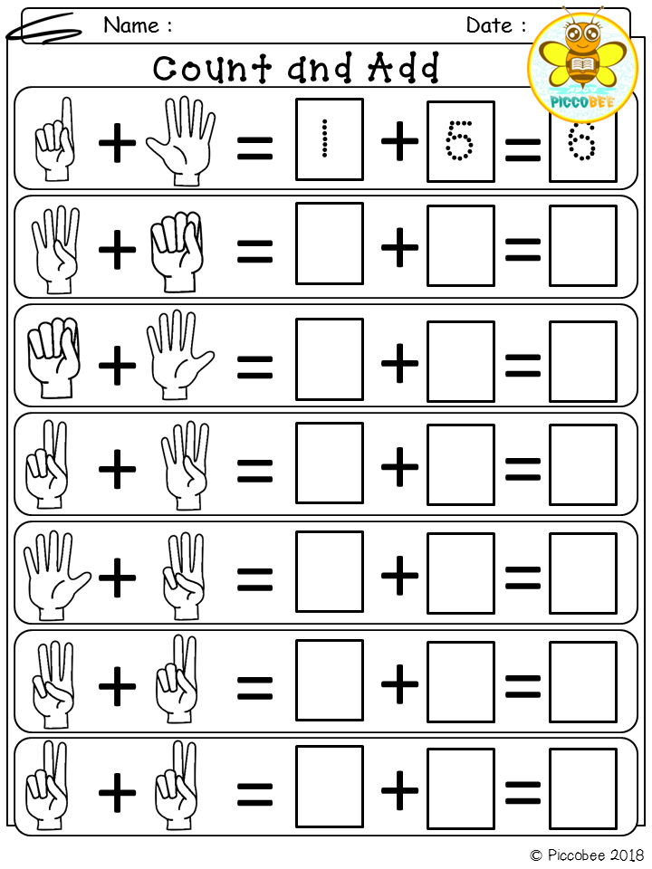 Free Math Worksheets For Kindergarten And First Grade