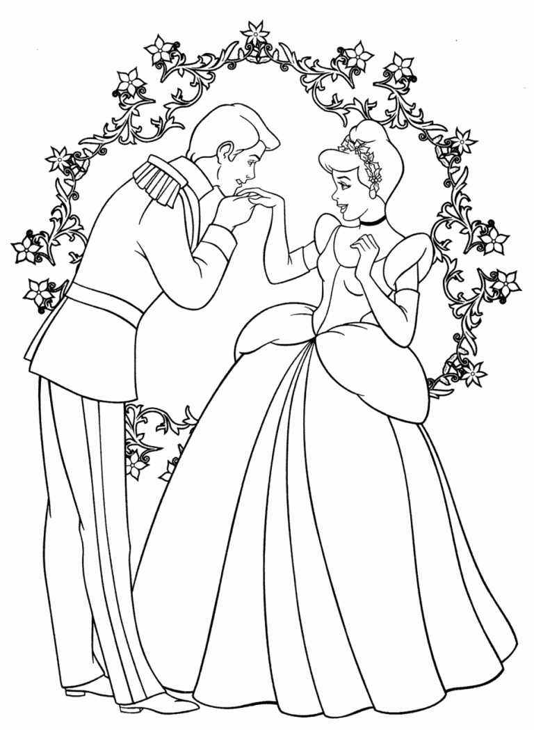 Cinderella Coloring Pages Picture