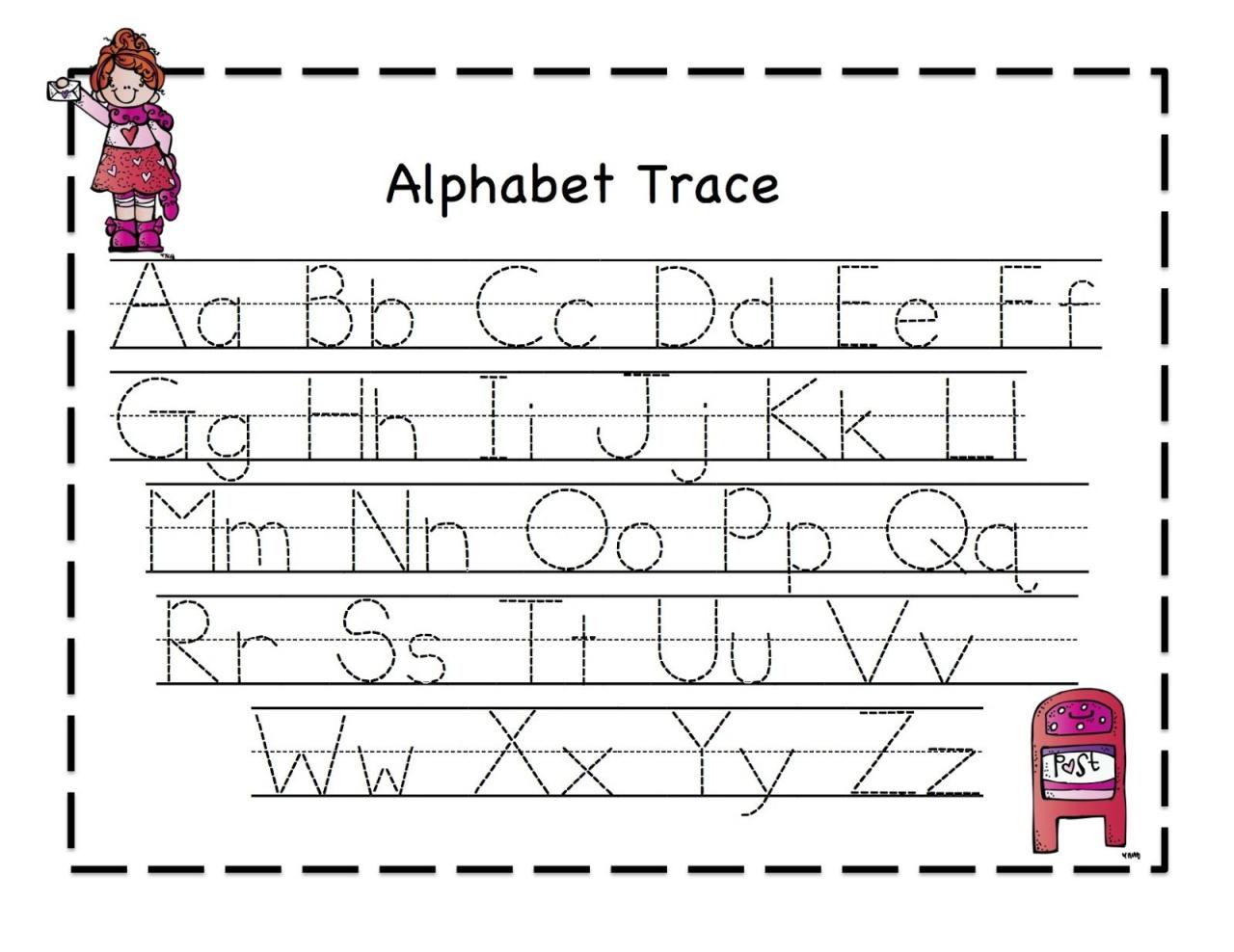 Tracing Worksheets For Preschool Letters