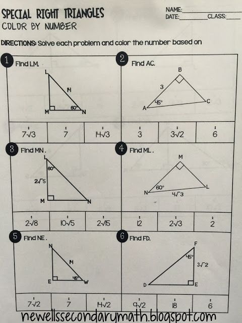 Similar Triangles Worksheet Grade 9 Answer Key