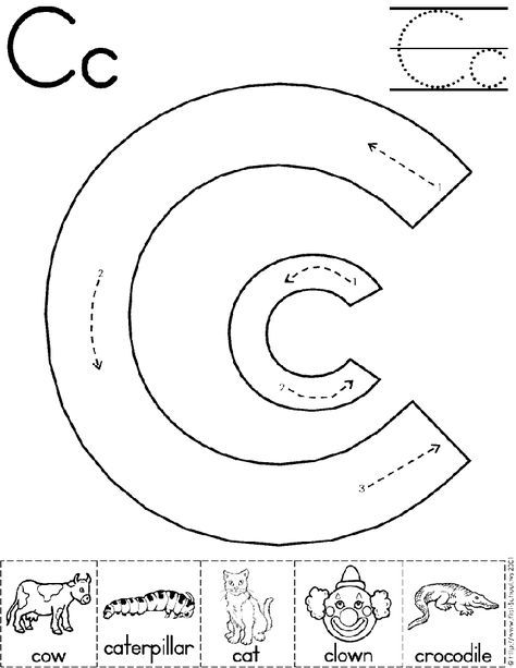 Printable Letter C Worksheets For 3 Year Olds