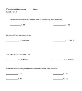 13+ 7th Grade Algebra Worksheet Templates Free Word & PDF Documents