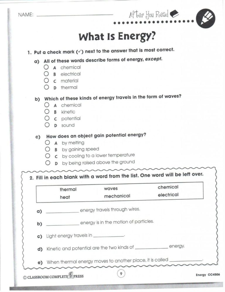Free Reading Worksheets For 7Th Grade