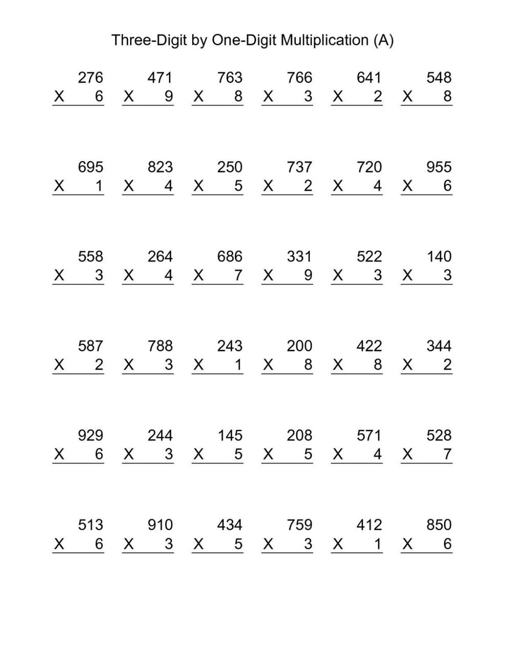 Year 8 Maths Worksheets Multiplication Multiplication worksheets