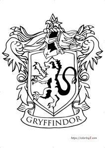 Harry Potter Gryffindor Coloring Pages 2 Free Coloring Sheets (2021
