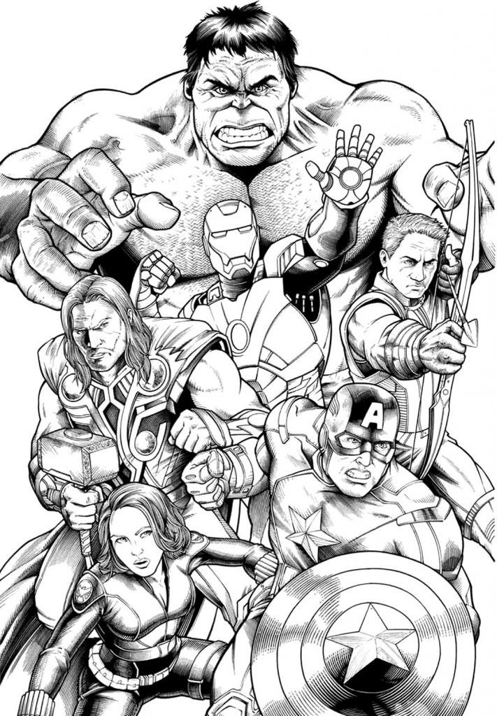 coloring.rocks! Superhero coloring pages, Avengers coloring
