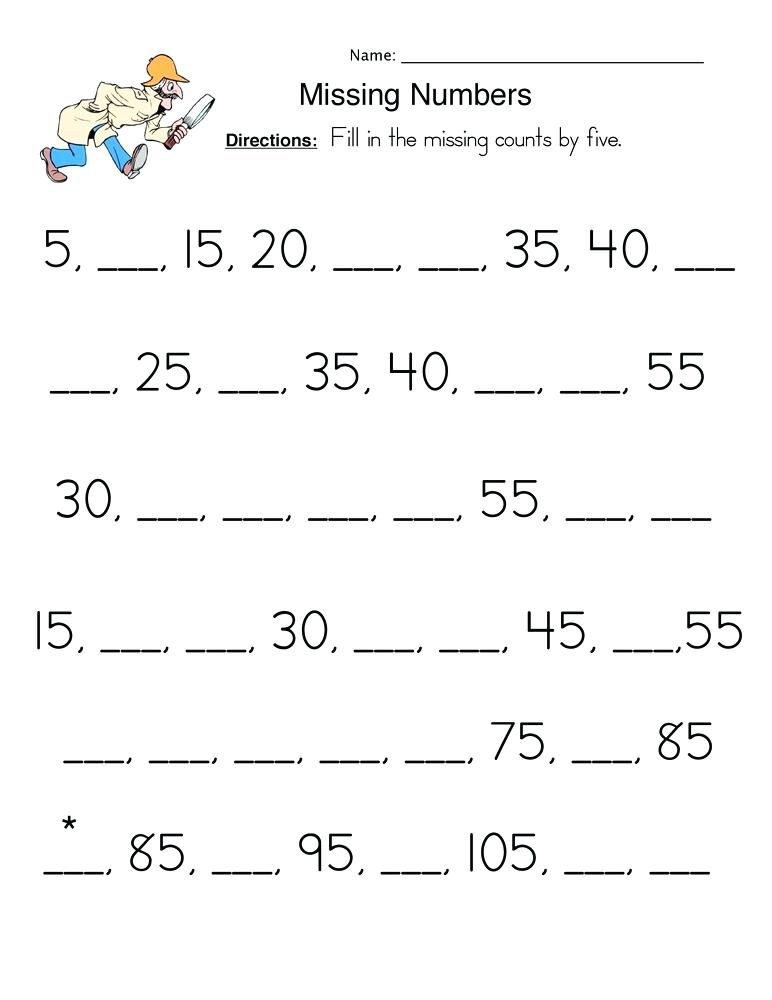 Math Printable Worksheets For 1st Graders