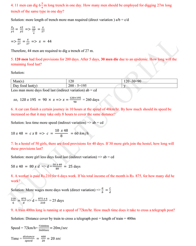 Direct And Inverse Variation Worksheet With Answer Key Pdf