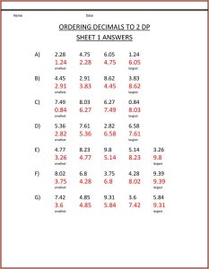 8th Grade Math Worksheets With Answer Key Worksheet Resume Examples