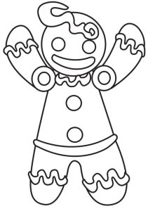 christmas_gingerbread_coloring_pages_for_free (2) Crafts and