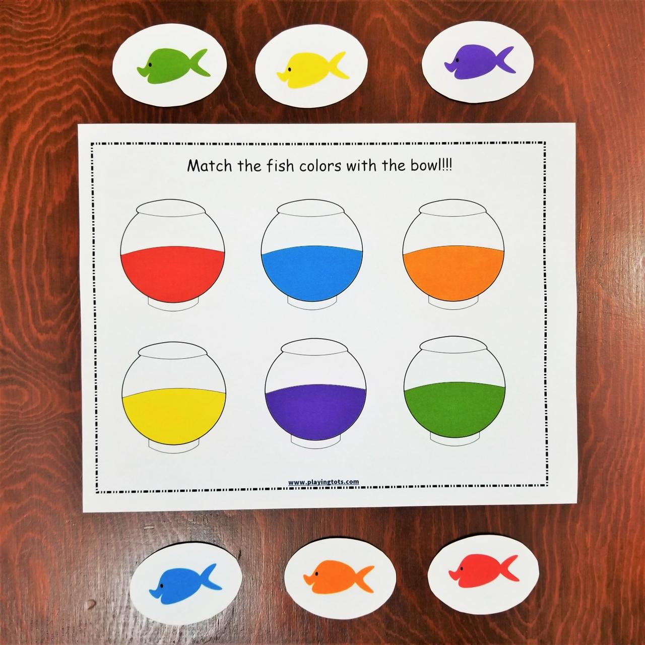 Color Matching Worksheet For Toddlers My Worksheet Time