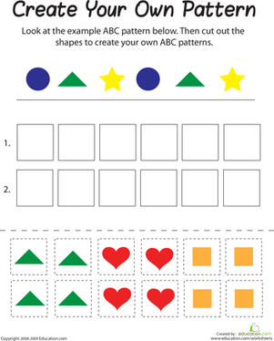 Free Printable Abc Pattern Worksheets