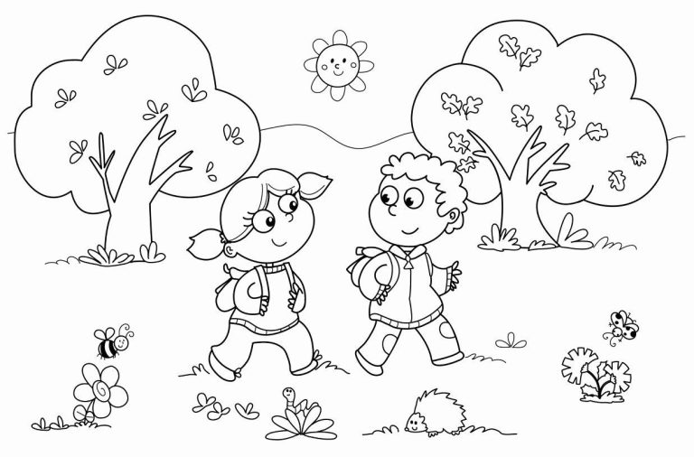 Nature Coloring Worksheets For Kids