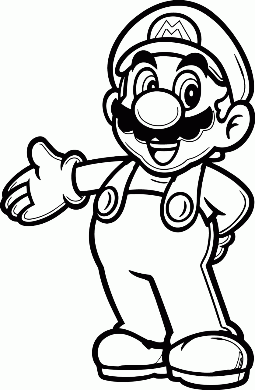 Super Mario Fire Flower Coloring Pages Coloring Home