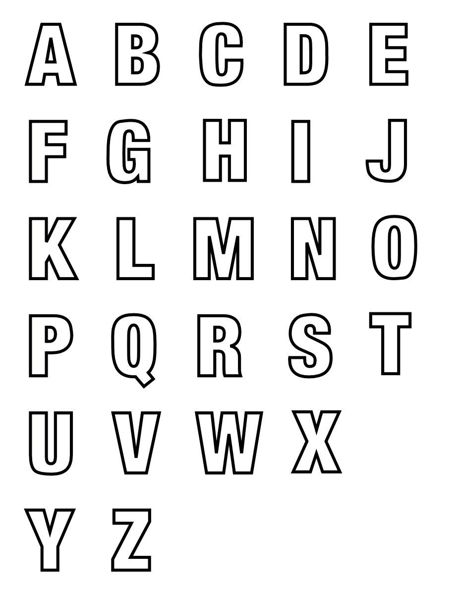 Printable Alphabet Letters To Print Out And Cut