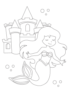Printable Fall Coloring Pages Mermaid coloring book, Mermaid coloring