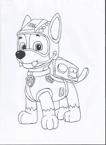 Chase Paw Patrol Coloring Page Chase Paw Patrol Coloring Pages