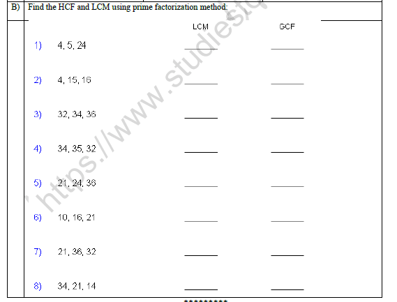 Multiplication Facts Worksheets 4S