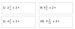 Multiply Mixed Numbers by an Integer Y5 Teaching Resources